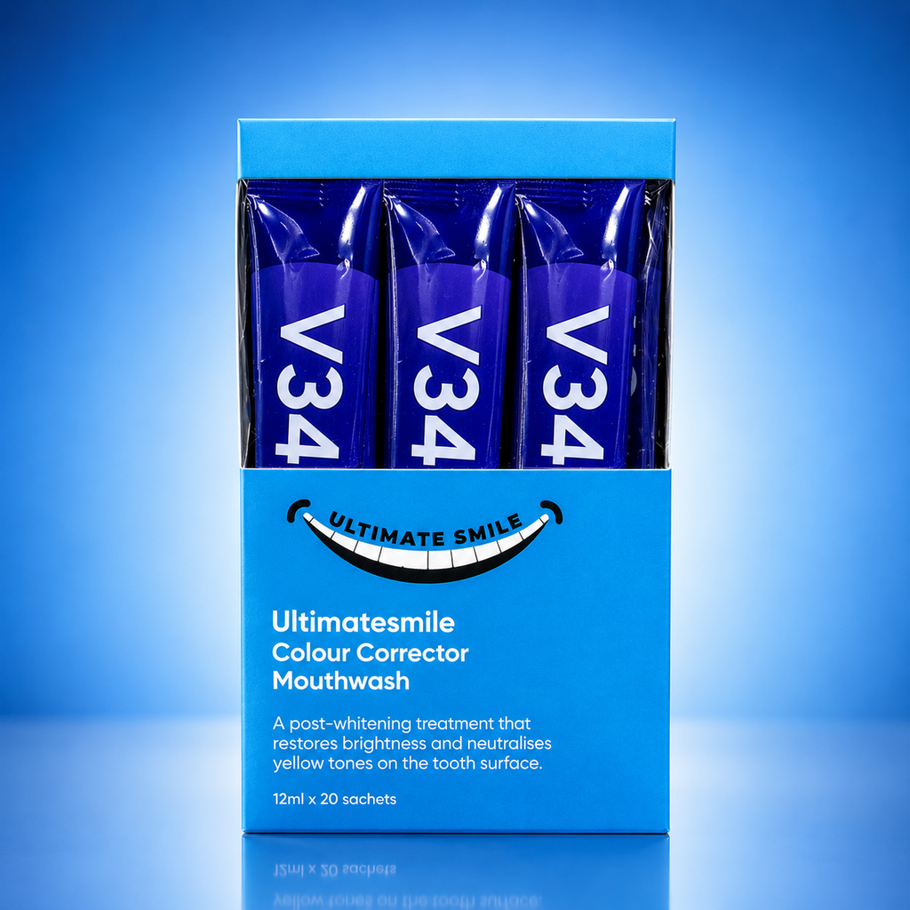 Colour corrector mouthwash
