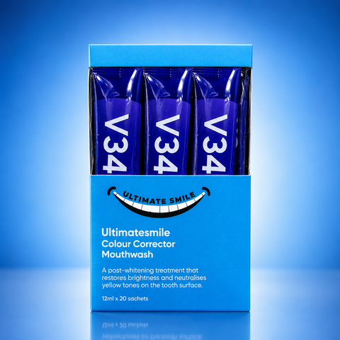 Colour corrector mouthwash