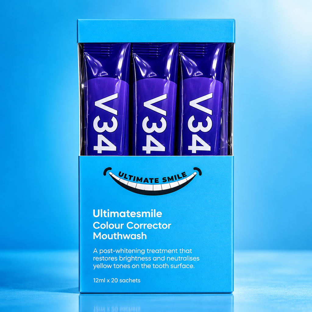 Colour corrector mouthwash